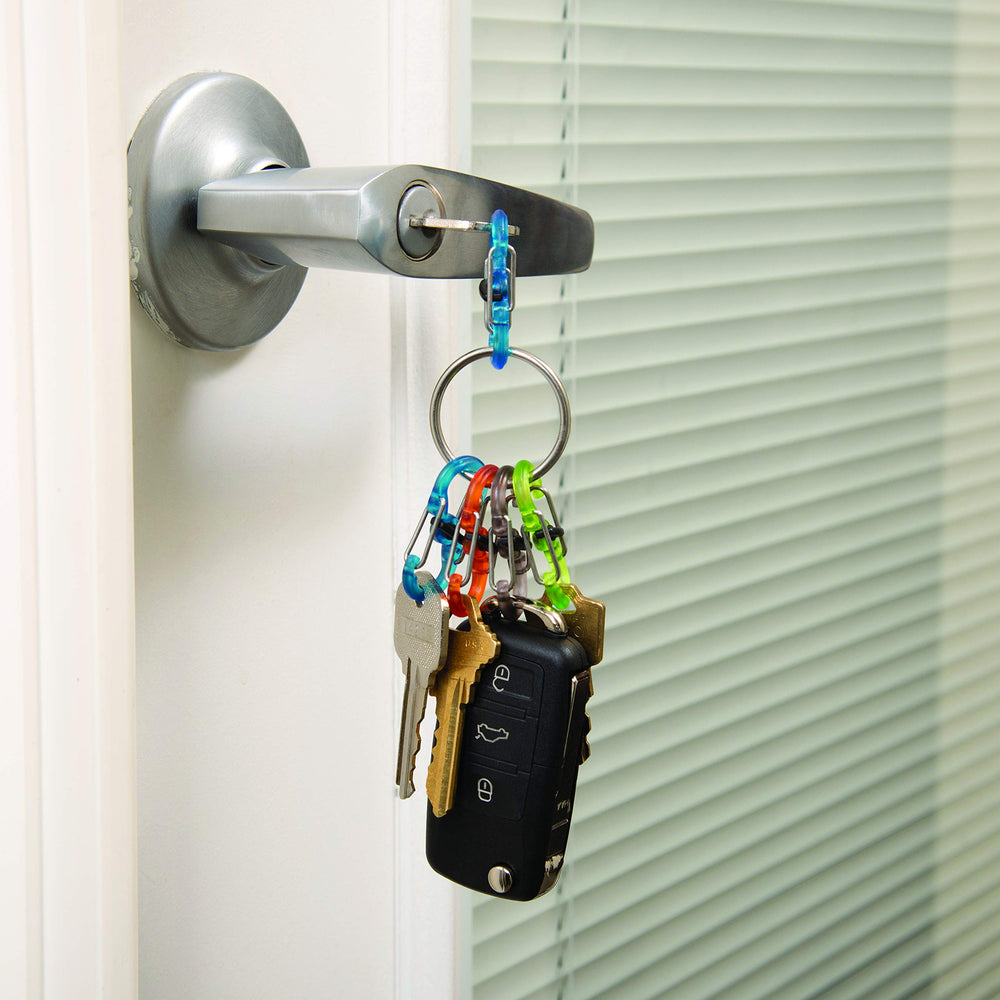 Nite Ize locking S-Biners in color variety for quick key identification