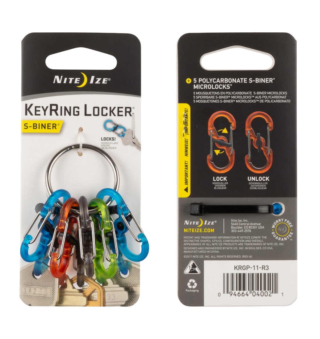Nite Ize Key Ring Locker keeps keys neatly organized without loose rings
