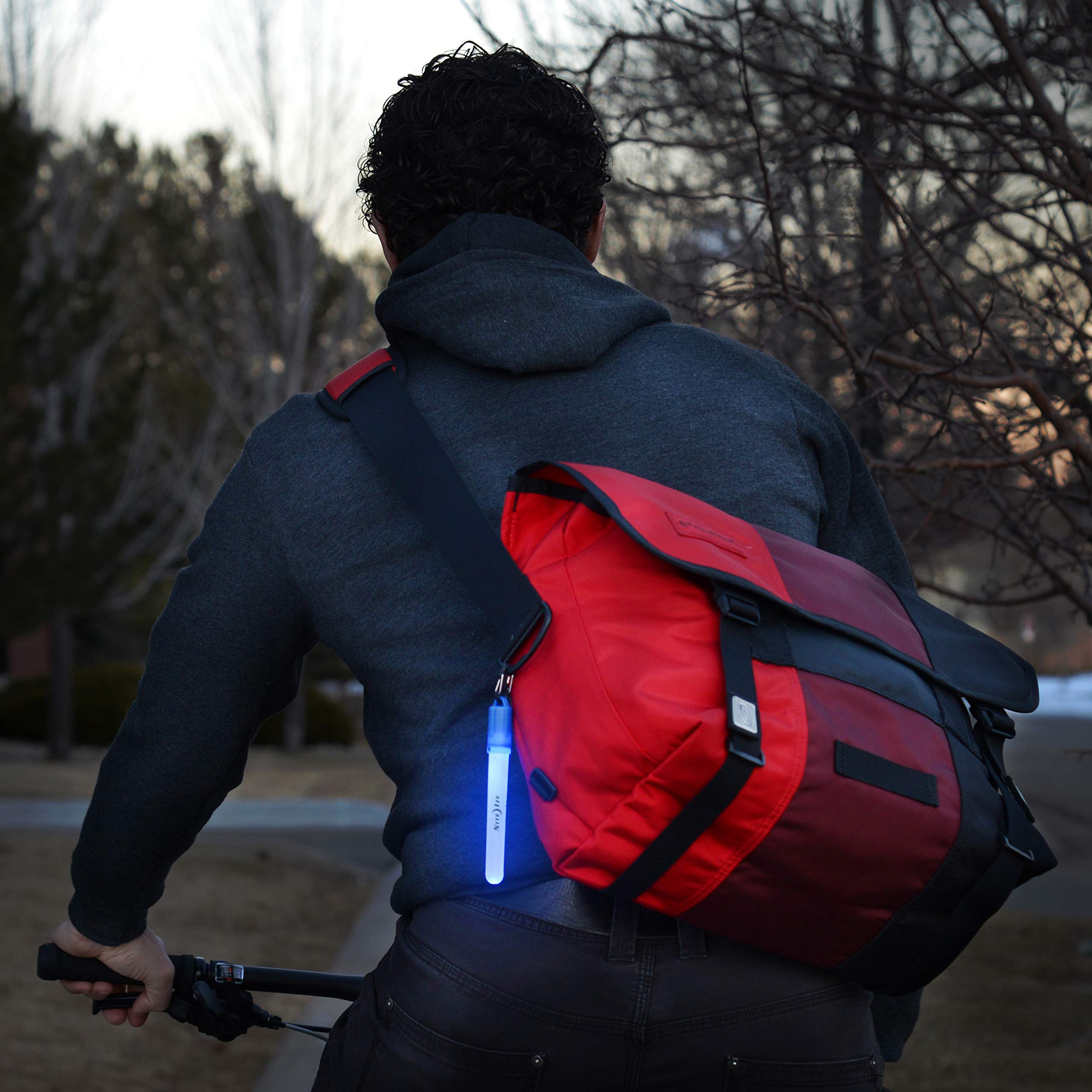 Nite Ize LED Mini Glowstick orange waterproof body for all-weather use.