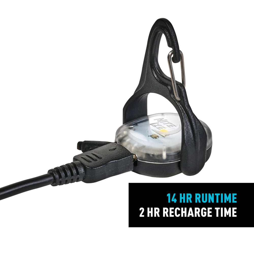 MoonLit lantern with carabiner clip for secure gear attachment