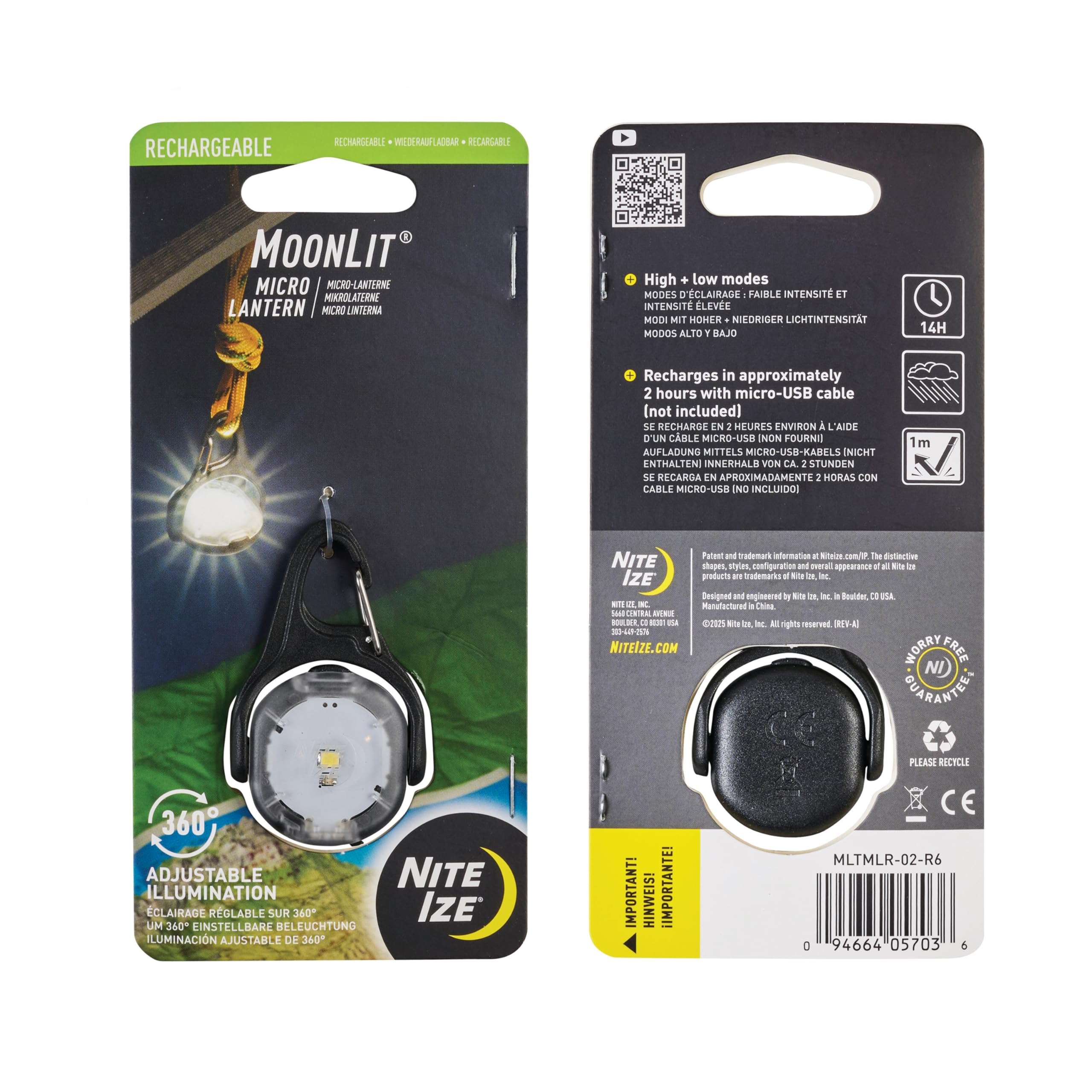 MoonLit lantern ready for camping adventures and travel