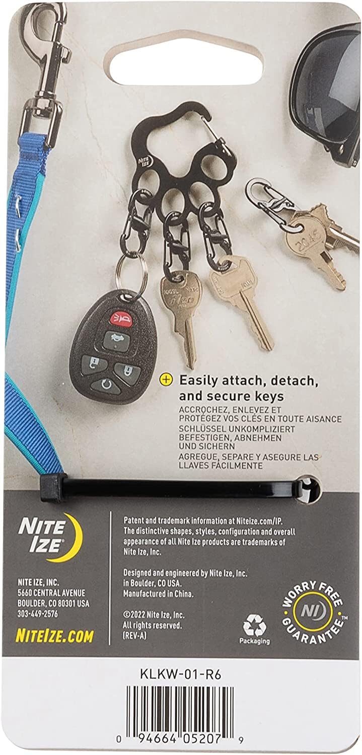Nite Ize Pawprint Locker KeyRack packaged for easy gifting or storage.