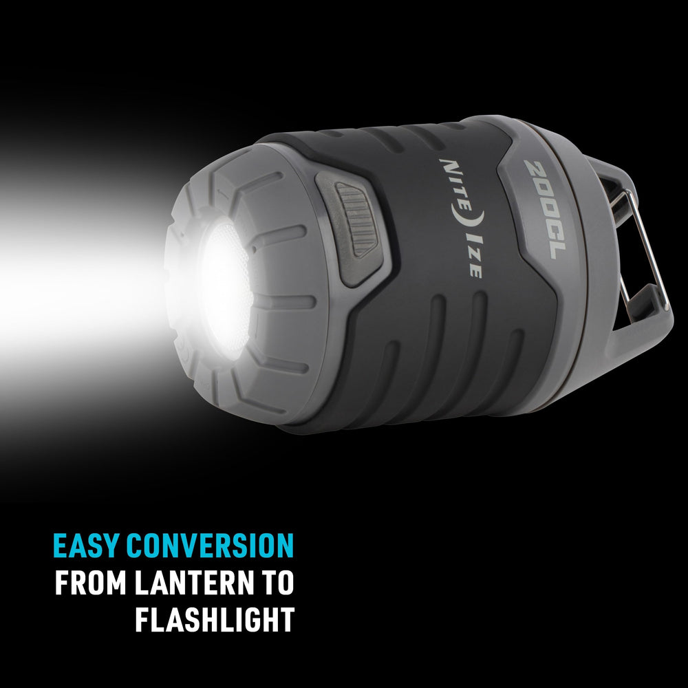 Nite Ize Radiant 200 battery-powered lantern with replaceable AA batteries