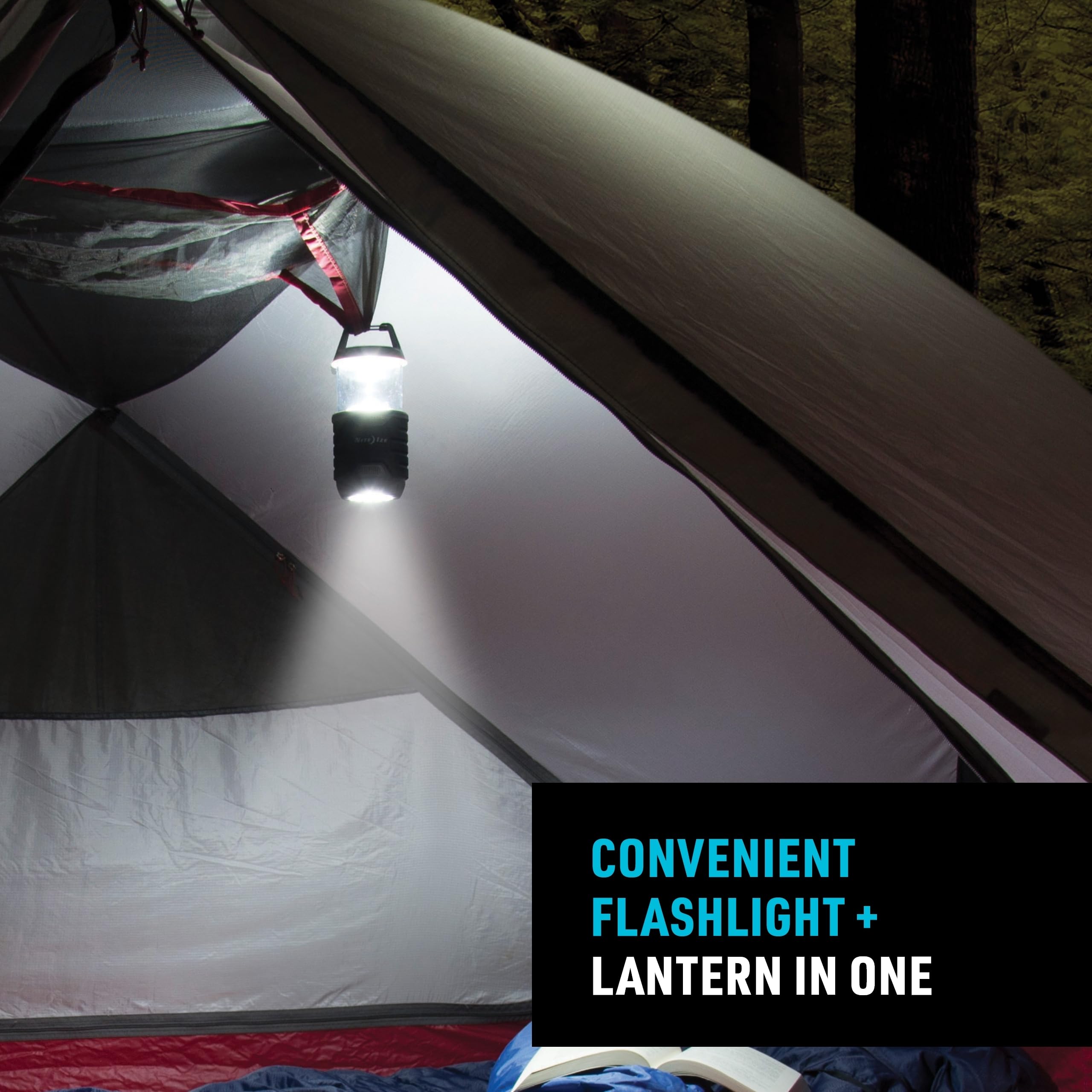 Nite Ize Radiant 200 down-light mode delivering focused campsite illumination