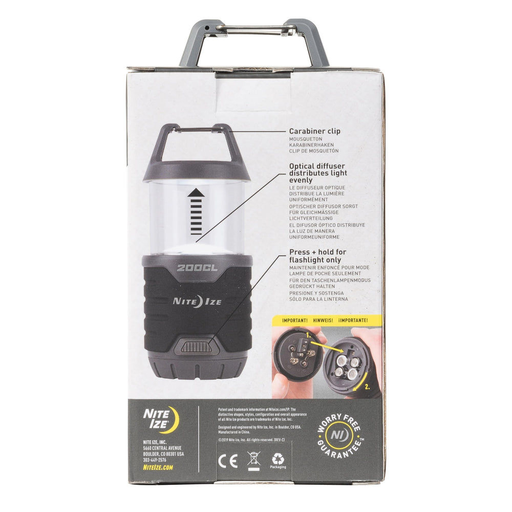 Nite Ize Radiant 200 long run-time on low for extended outdoor use
