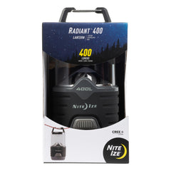 Nite Ize Radiant 400 lantern front view for bright outdoor lighting and reliable home use