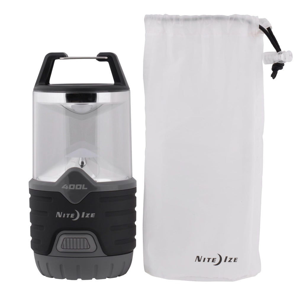 Nite Ize Radiant 400 lantern hanging via carabiner for hands-free light