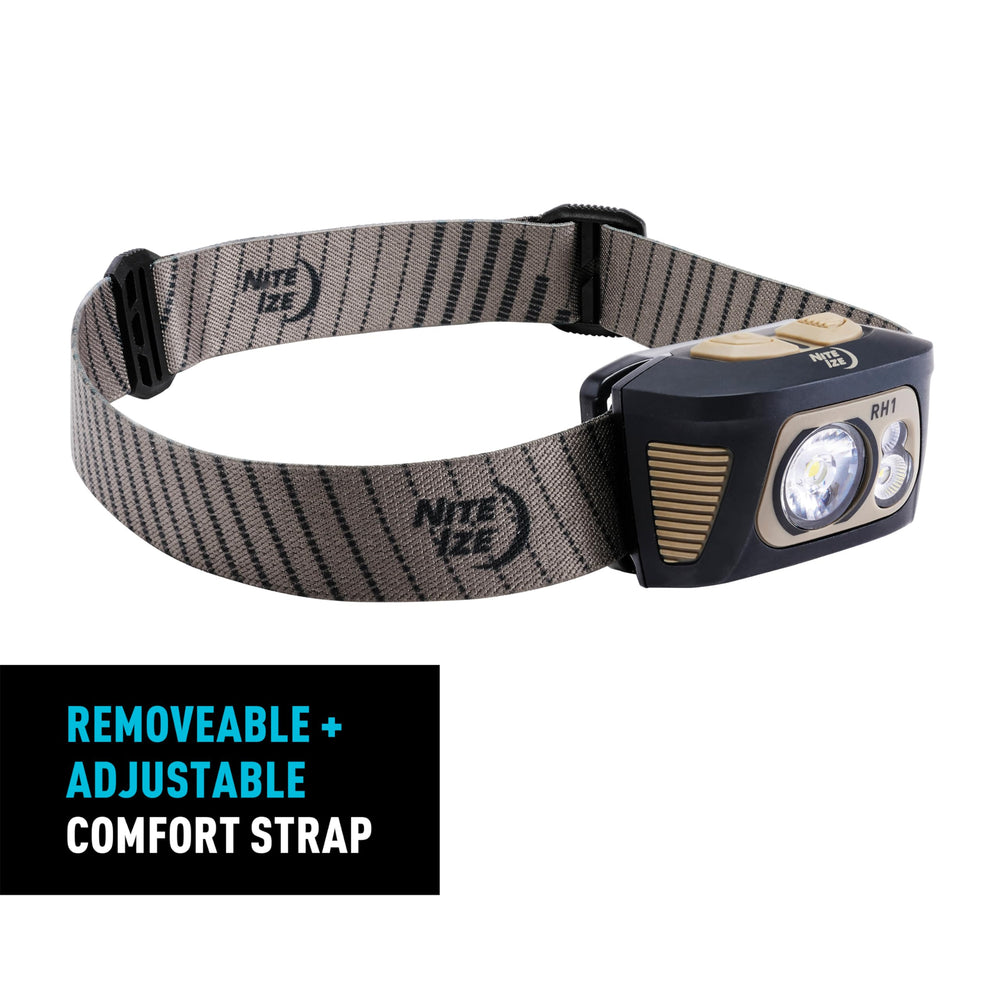 RH1 adjustable strap for comfort during long wear sessions