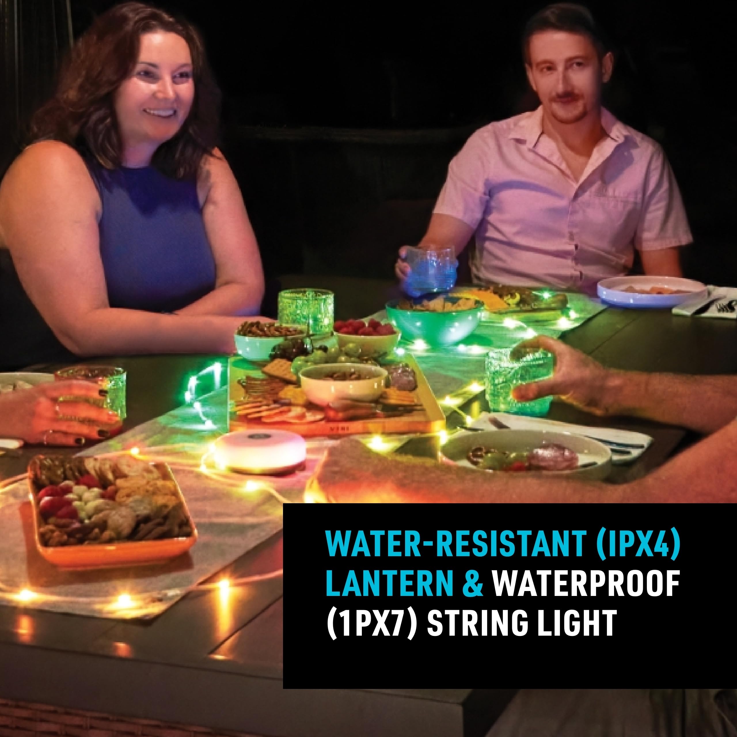 Nite Ize Radiant Starlit backyard ambience in cozy outdoor setting.
