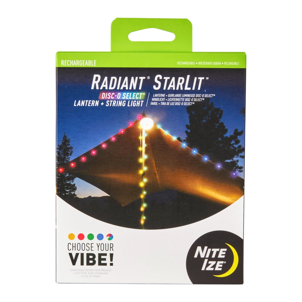 Nite Ize Radiant Starlit lantern front view for portable outdoor lighting on the go.