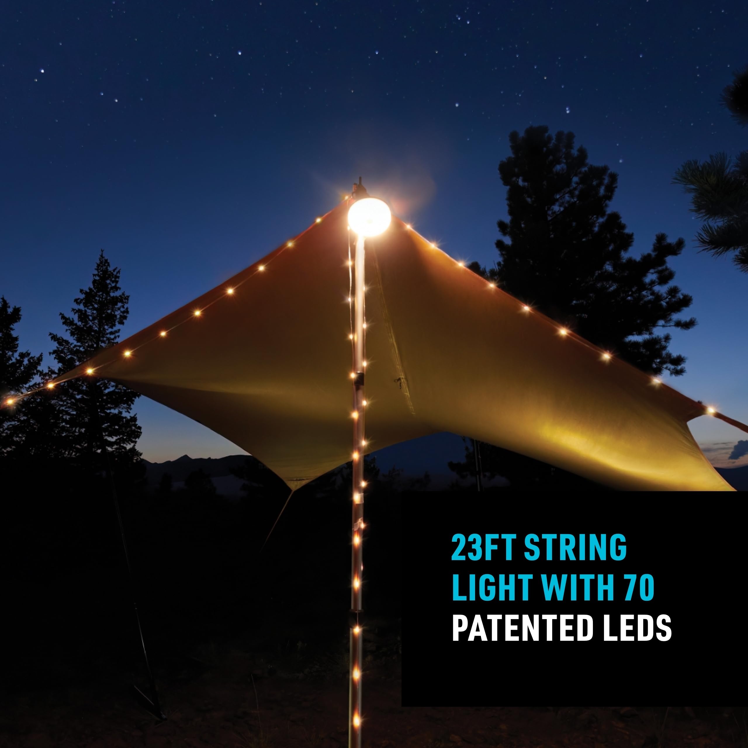 Nite Ize Radiant Starlit USB-C charging feature for quick power.