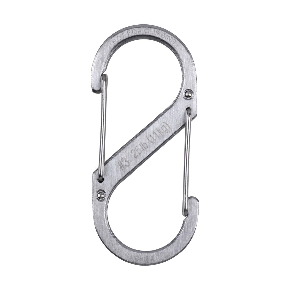 Nite Ize S-Biner #3 Stainless weight, light option for daily carry.