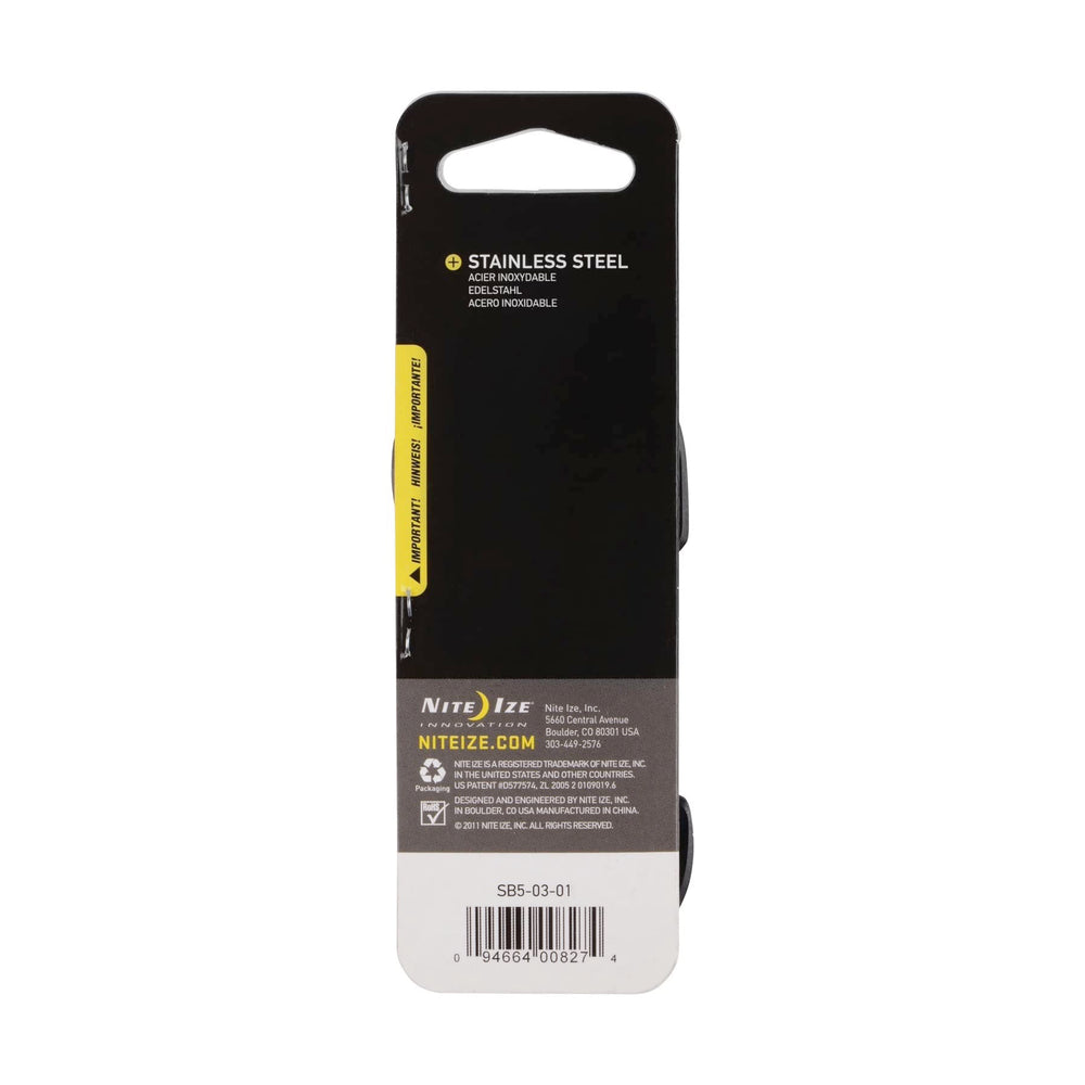 Nite Ize S-Biner #5 dual gates close-up for reliable attachment of keys.