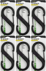 Nite Ize S-Biner 8 front view highlighting dual gates for hands-free organization.