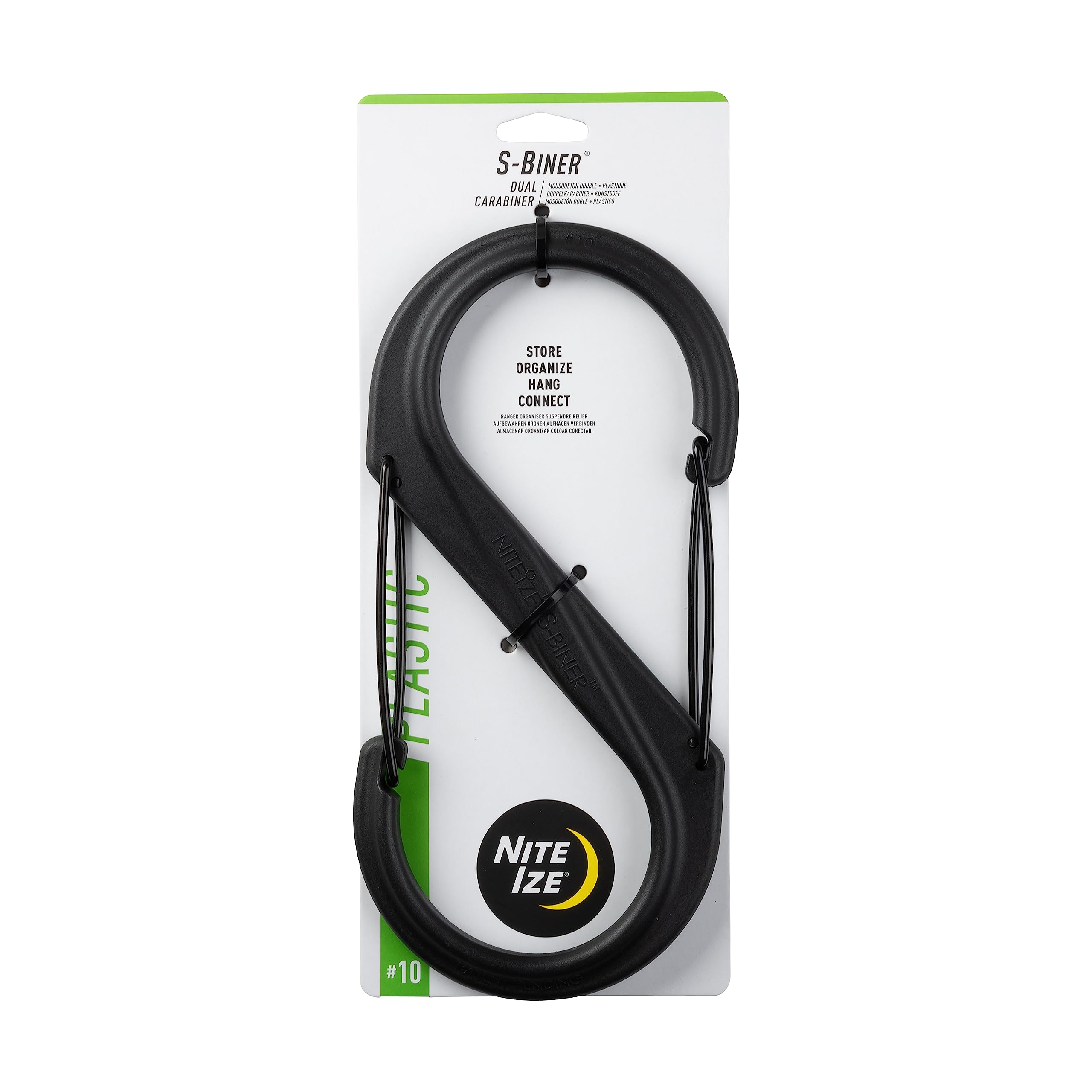 Nite Ize S-Biner giant dual-gate clip for secure, versatile storage and hanging.