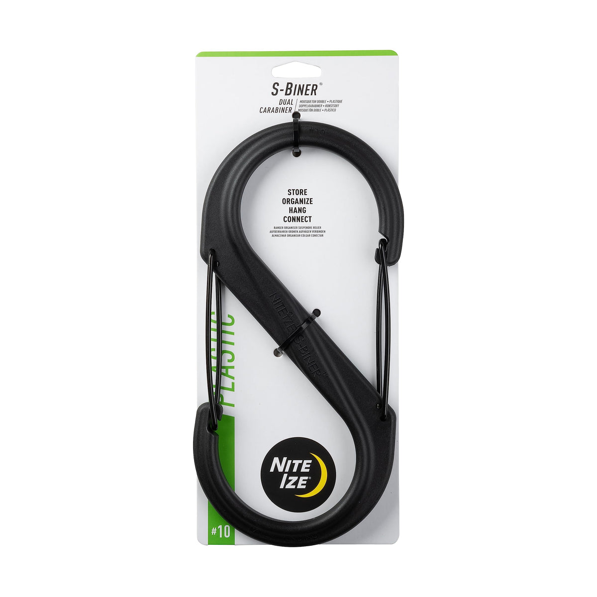 Nite Ize S-Biner giant dual-gate clip for secure, versatile storage and hanging.