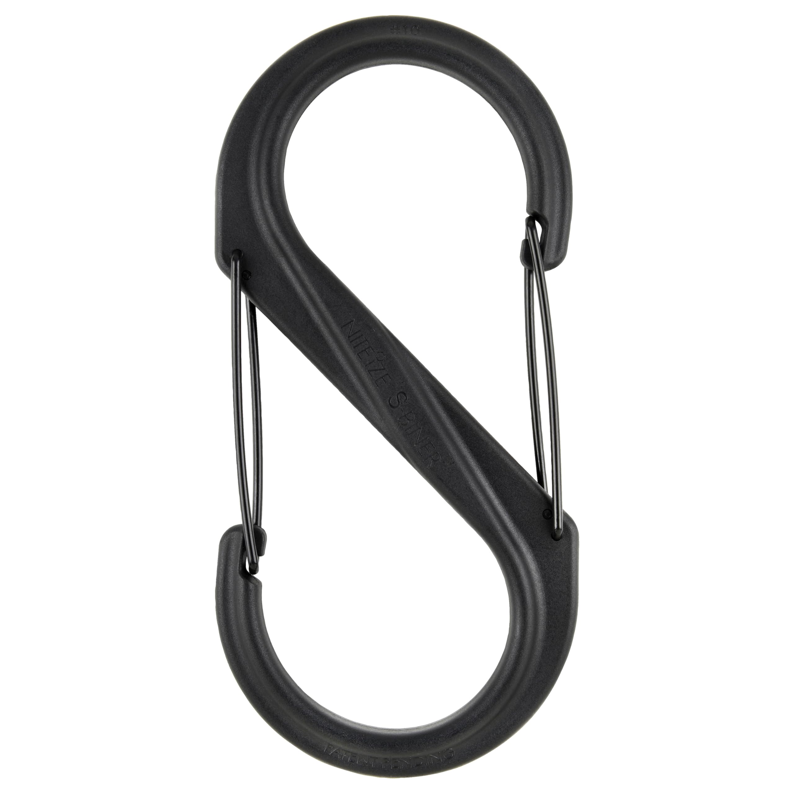 Nite Ize S-Biner clips lawn tools or bags to fixtures for easy organization.