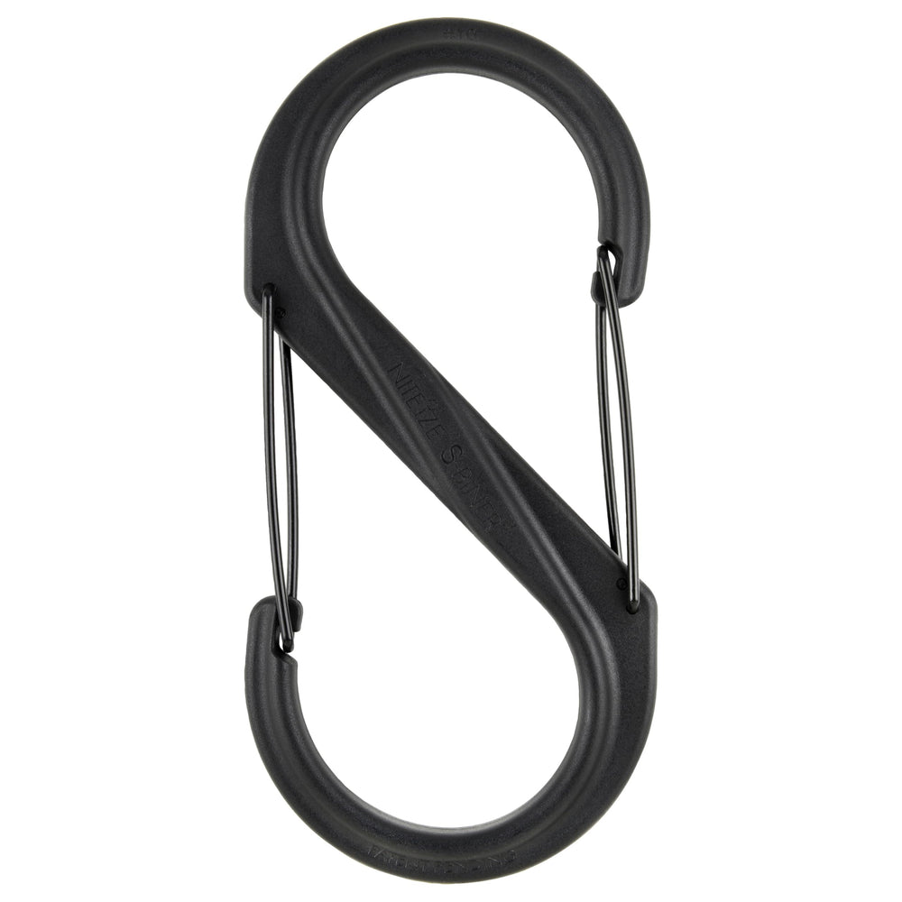 Nite Ize S-Biner clips lawn tools or bags to fixtures for easy organization.