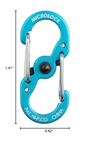 Nite Ize S-Biner MicroLock secures keys to keychains securely.
