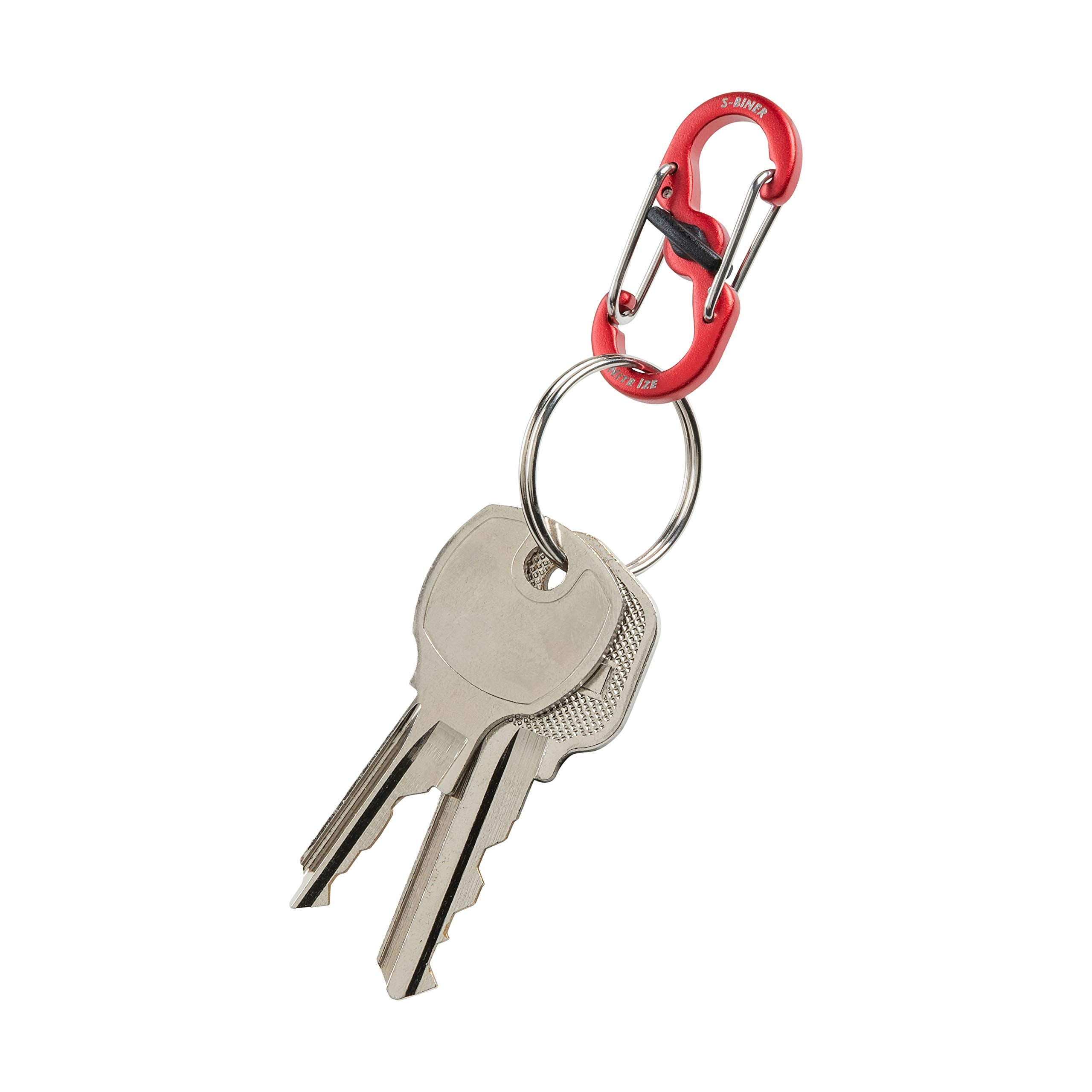 Nite Ize S-Biner MicroLock clips to pet collars for quick access.