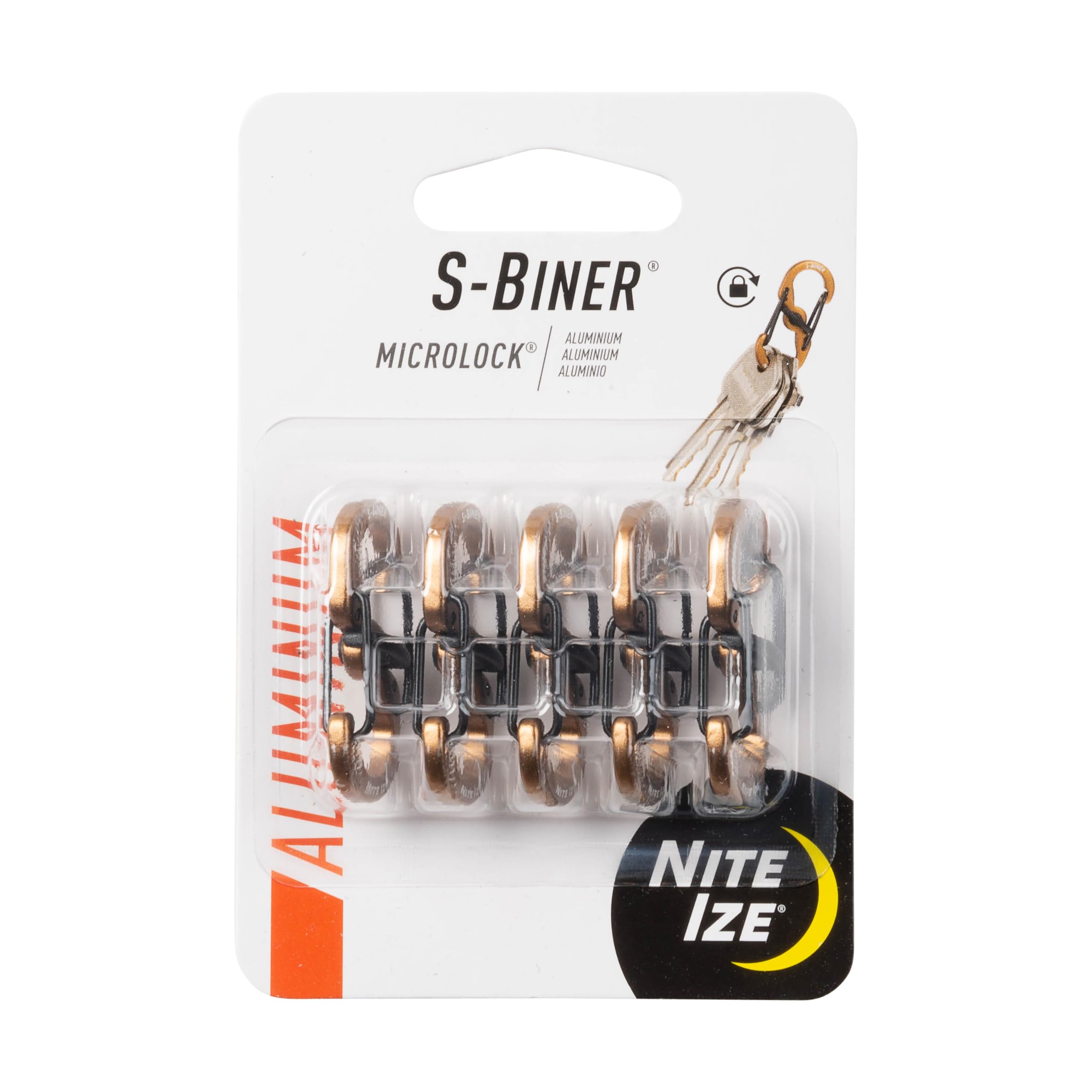 Nite Ize S-Biner MicroLock compact design for quick key access.