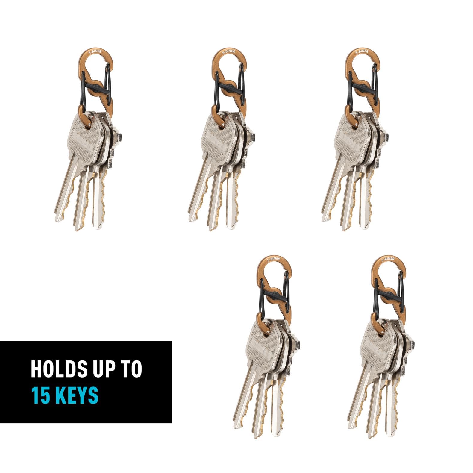 Nite Ize S-Biner MicroLock helps organize multiple keys neatly.