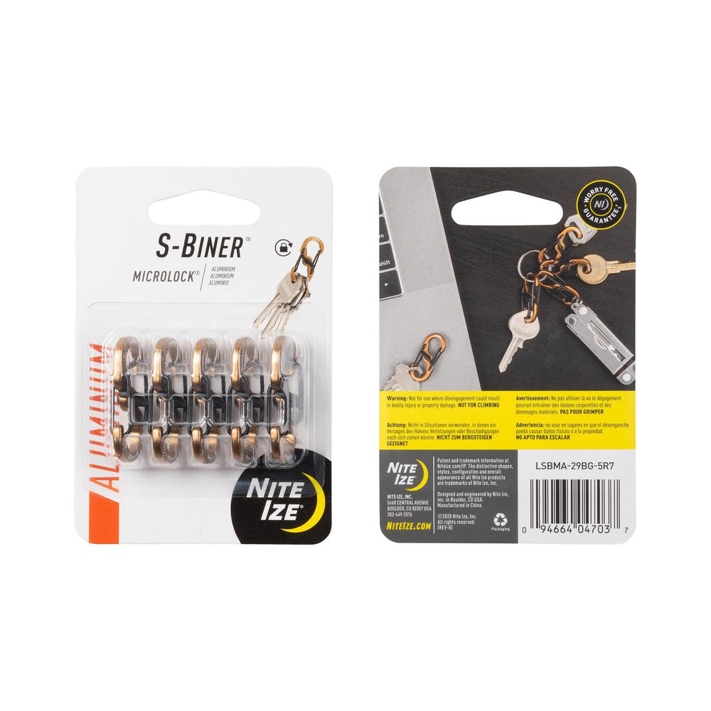 Nite Ize S-Biner MicroLock keyholder with twist-to-lock for added security.