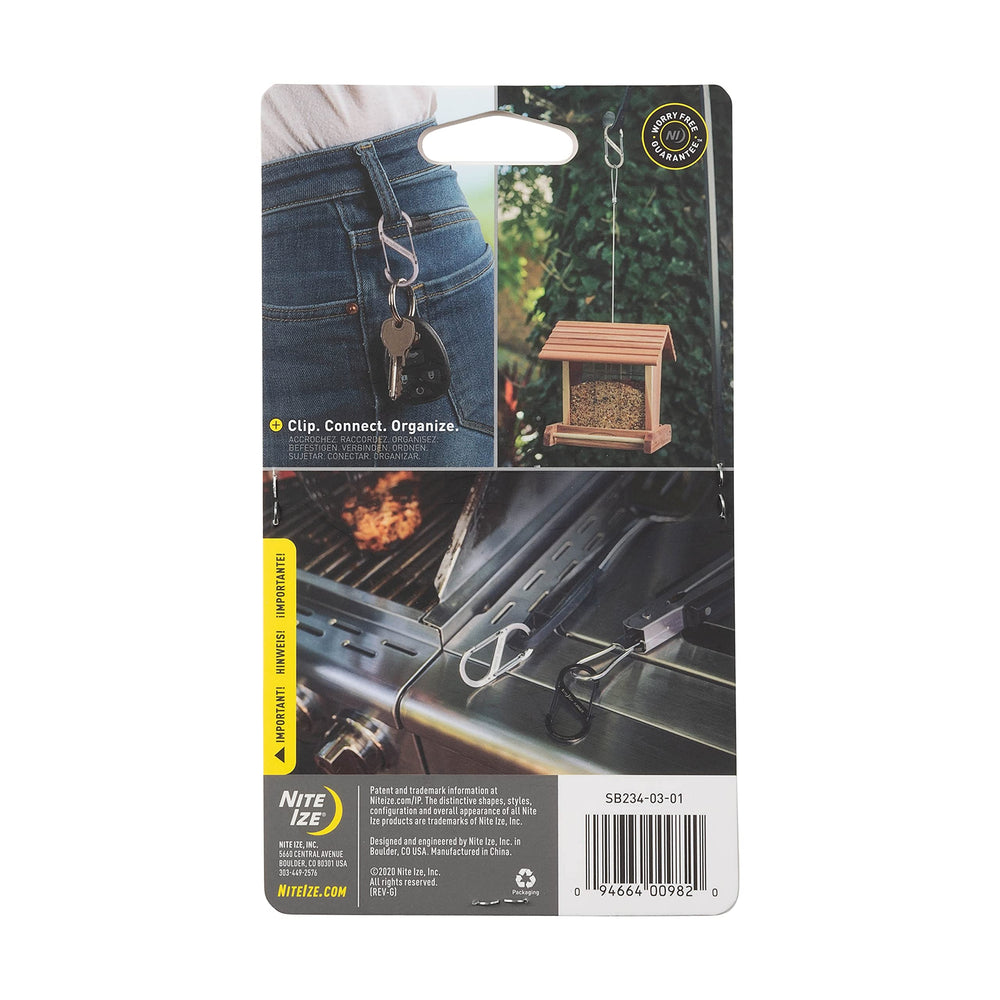 Nite Ize S-Biner stainless steel multi-use carabiner for everyday carry