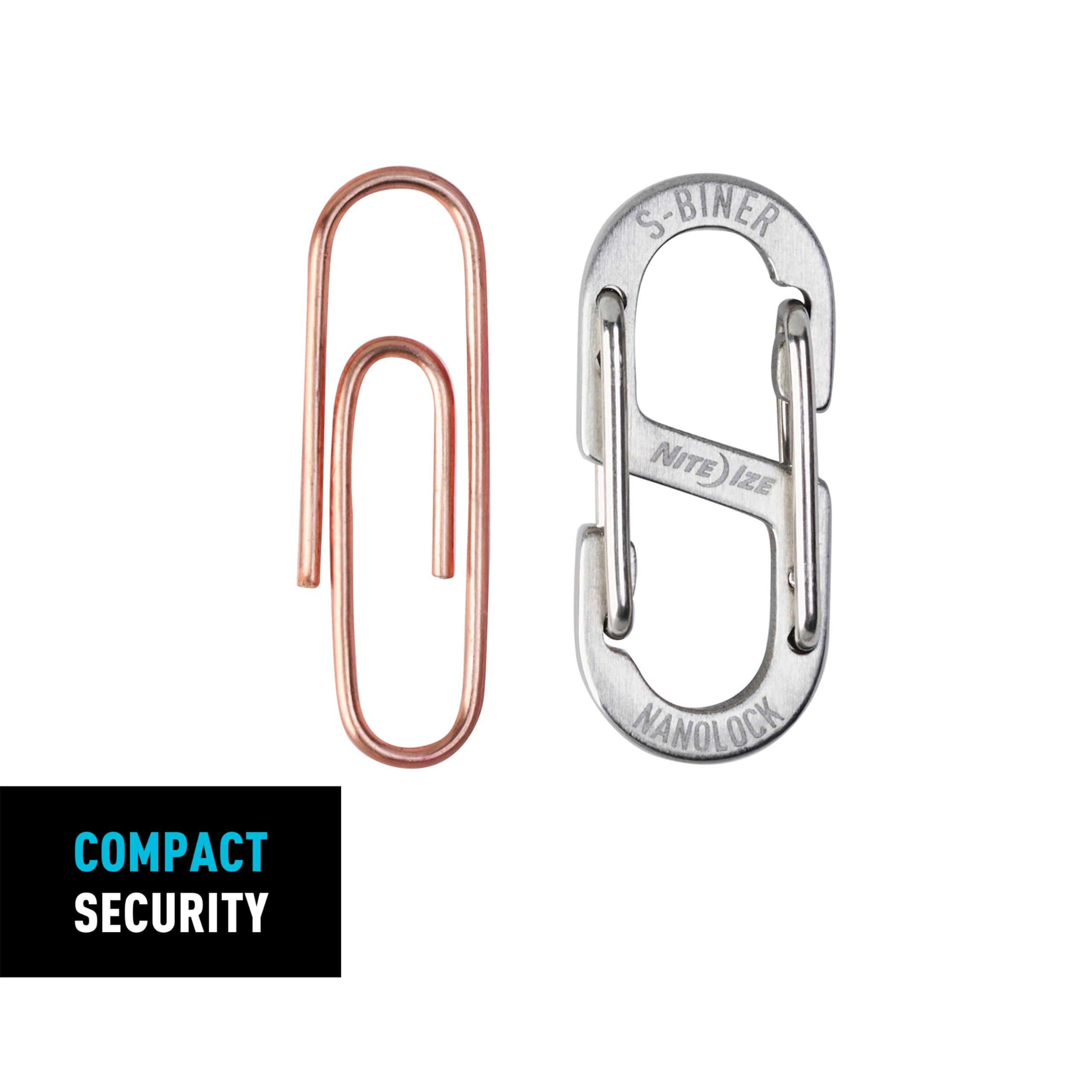Nite Ize S-Biner NanoLock attaches to fobs and belts securely