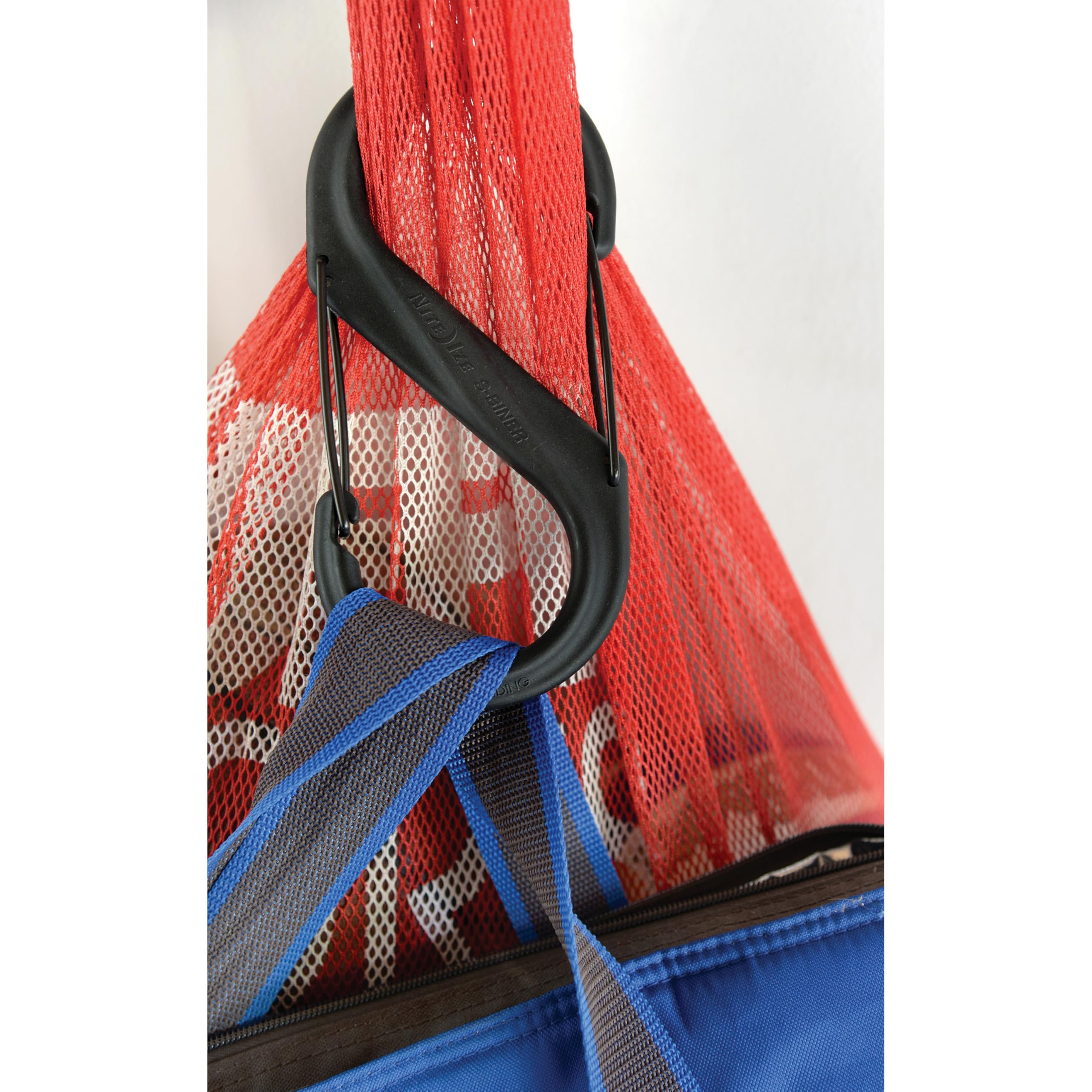 Nite Ize S-Biner's strong plastic construction with stainless gates resists daily use.