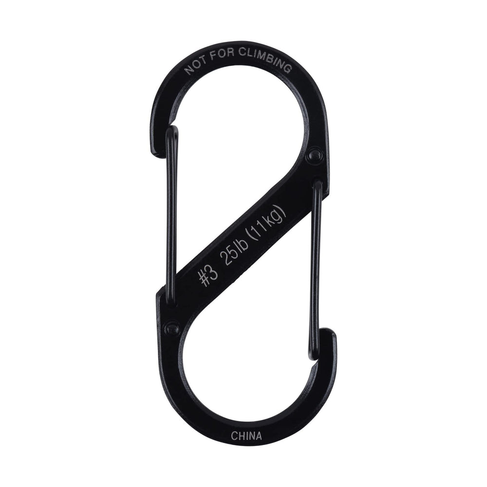Nite Ize S-Biner Size 3 hanging tools from a belt.