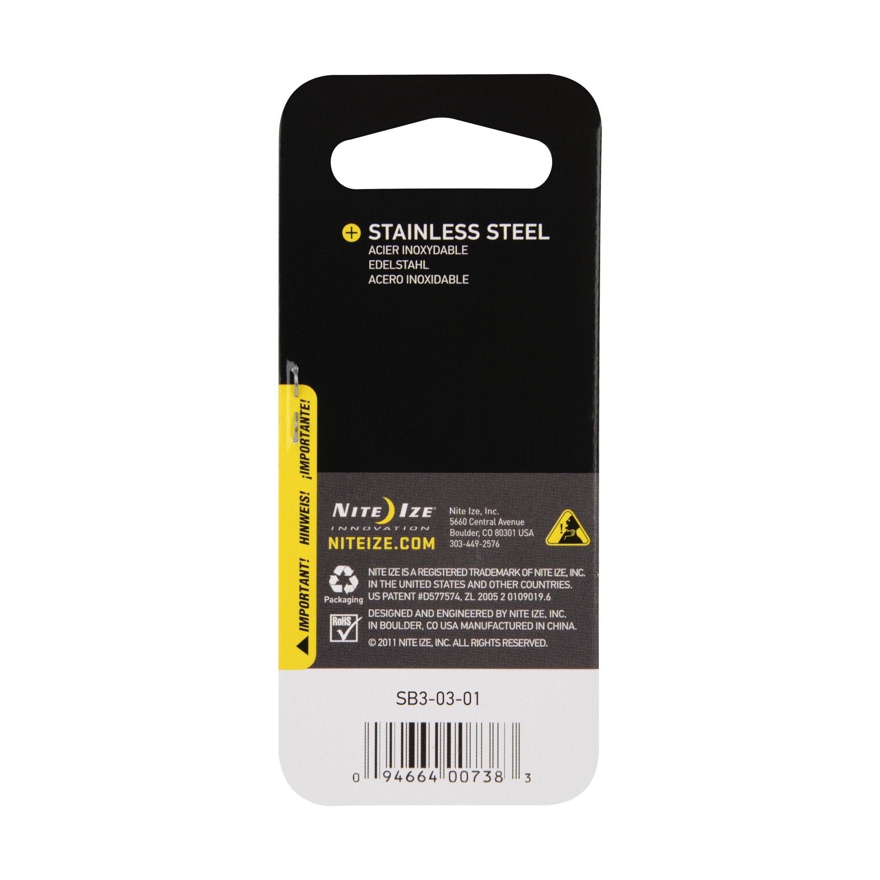 Nite Ize S-Biner Size 3 securing a plant or light item.