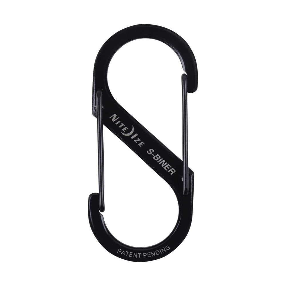 Nite Ize S-Biner Size 3 attached to zipper sliders on a backpack.
