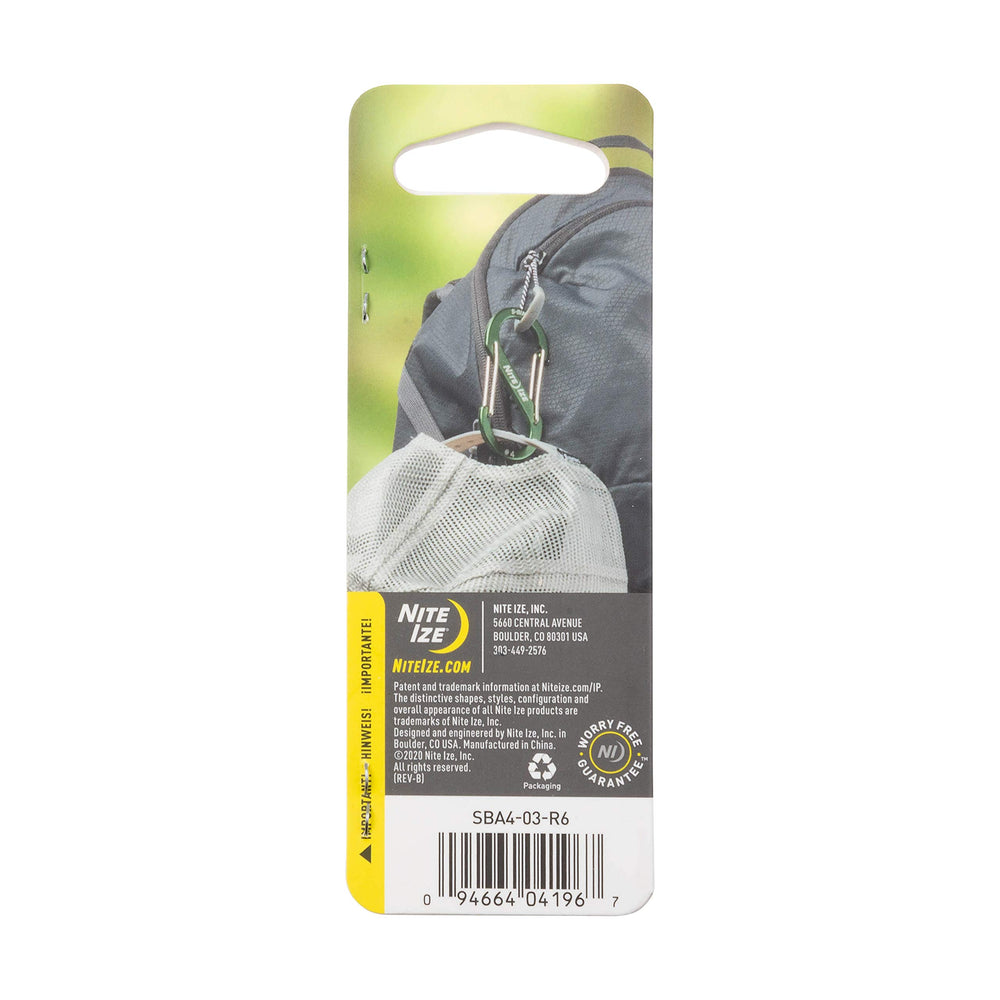 Nite Ize S-Biner blue compact unit offers versatile clutter reduction.