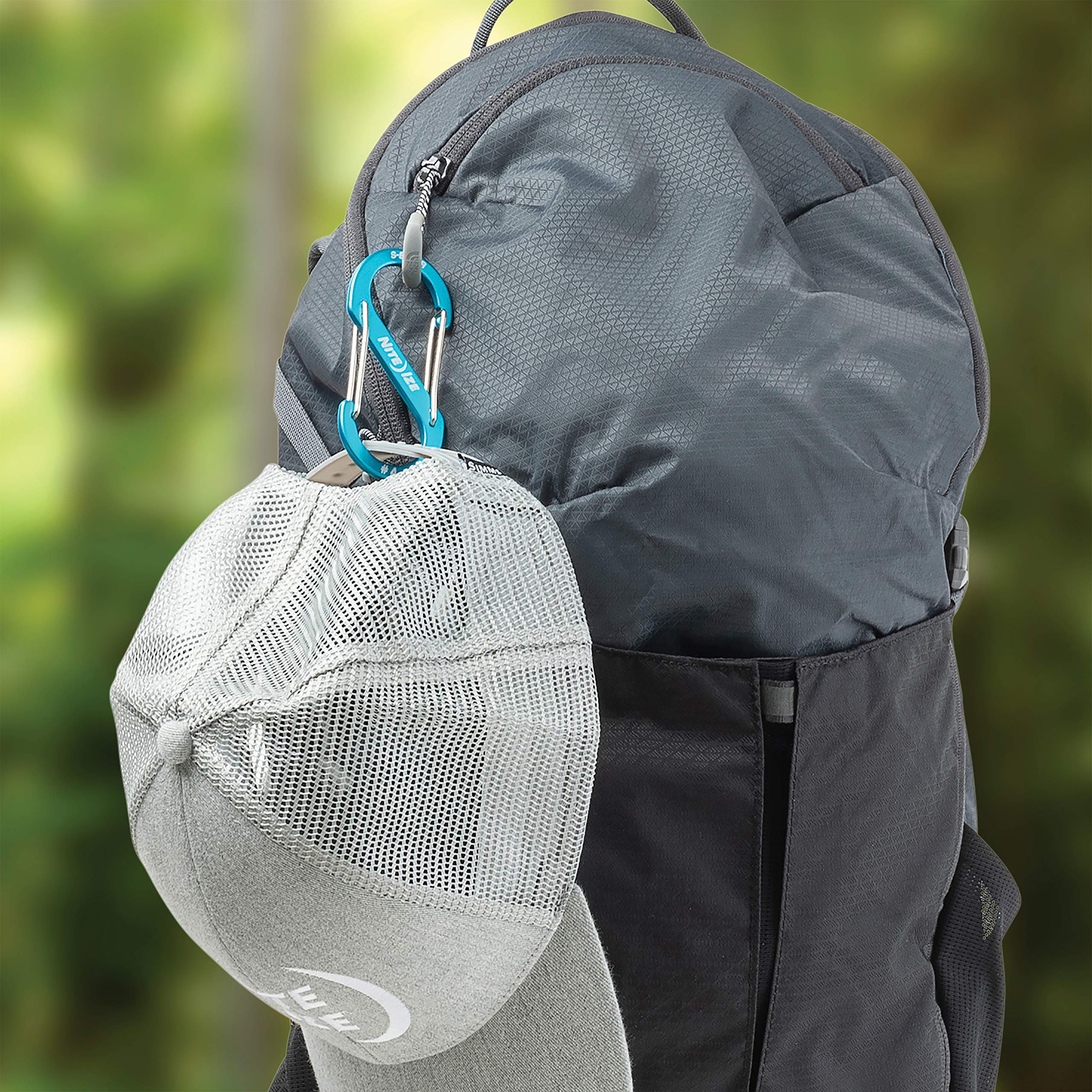 Nite Ize S-Biner Size #4 anchors gear to backpacks and duffels.