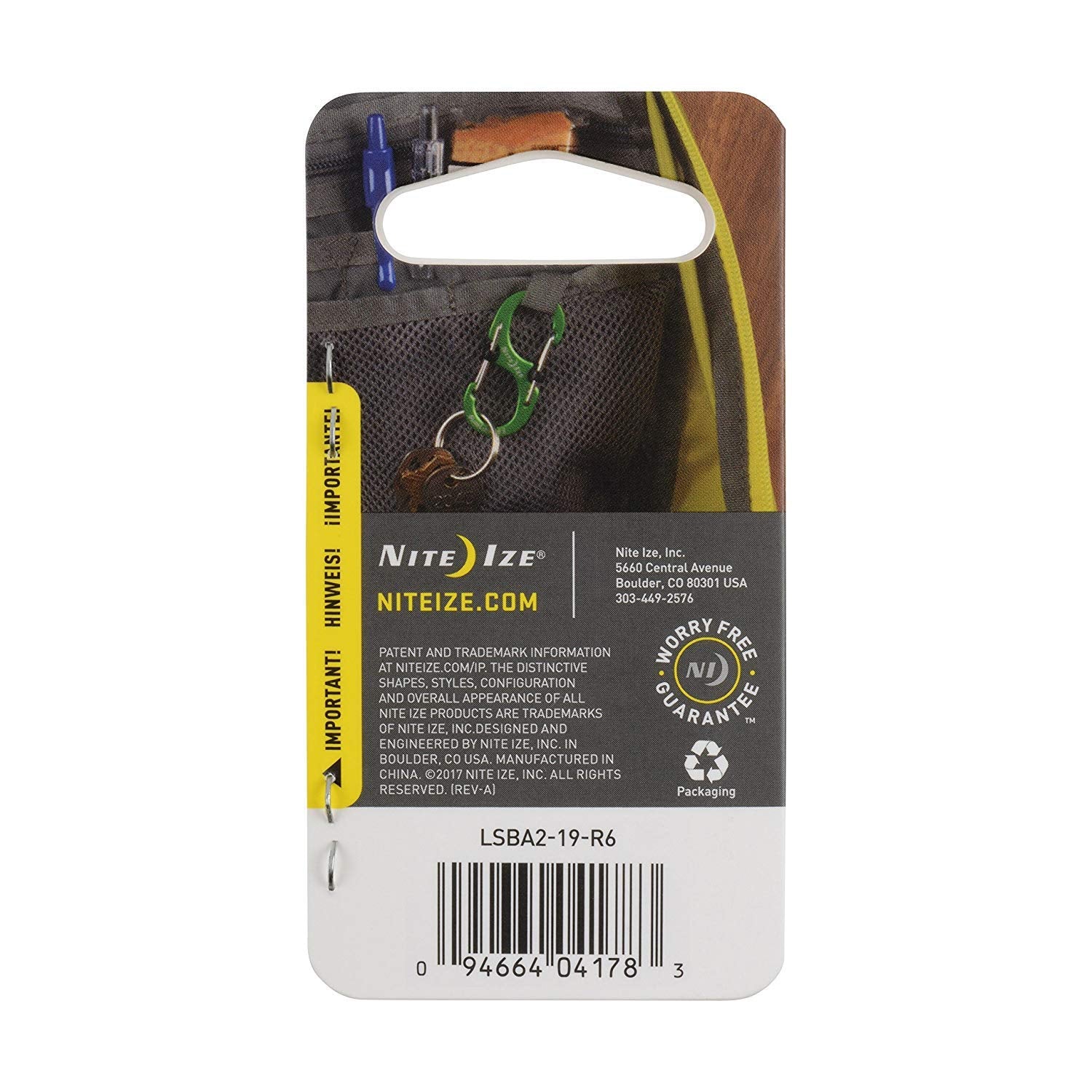 Nite Ize S-Biner Slidelock Aluminum #2 Orange closed gates illustrate reliability.
