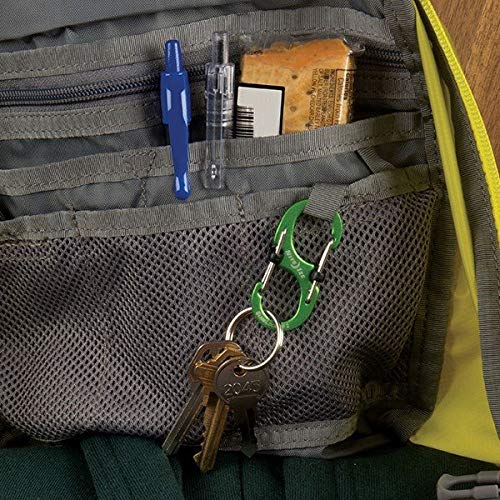 Nite Ize S-Biner Slidelock Aluminum #2 Orange dual gate design for easy linking.