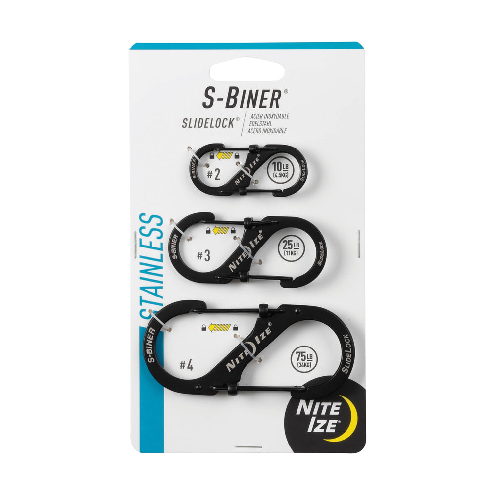 Nite Ize S-Biner SlideLock dual gates keep keys securely organized.