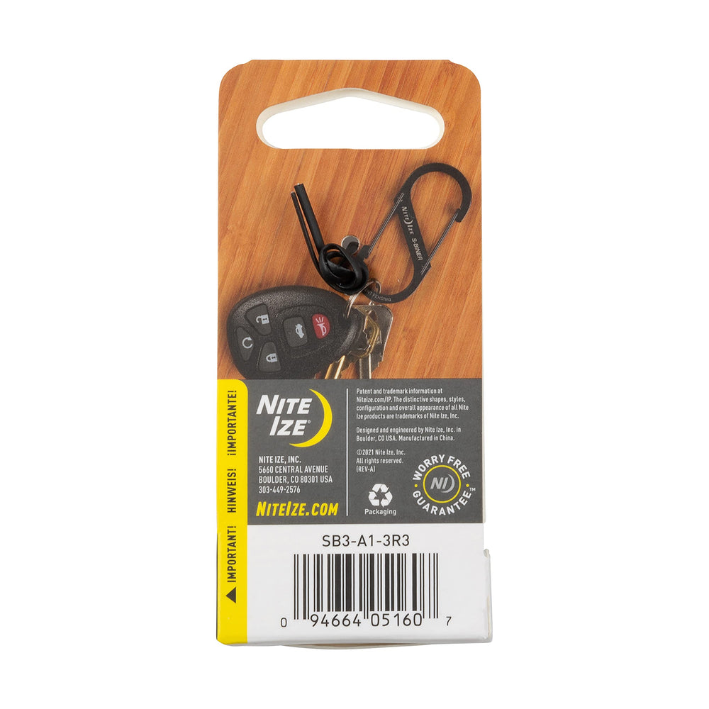 Nite Ize S-Biner multi-use for keys and gear on the go.