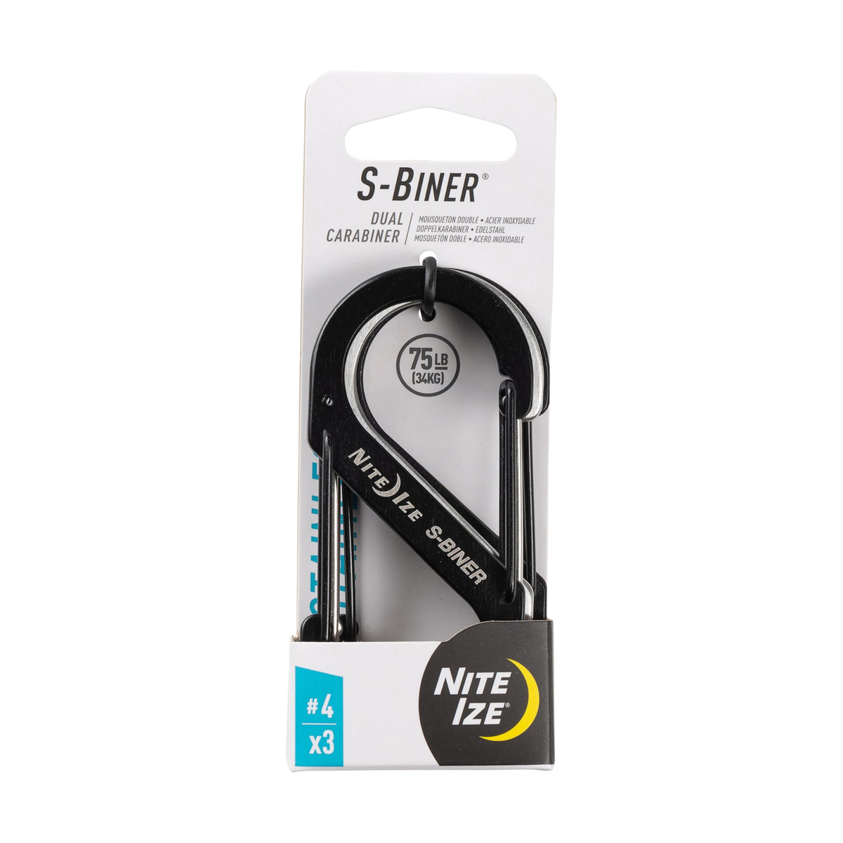 Nite Ize S-Biner dual carabiner with two gates for versatile attachment.