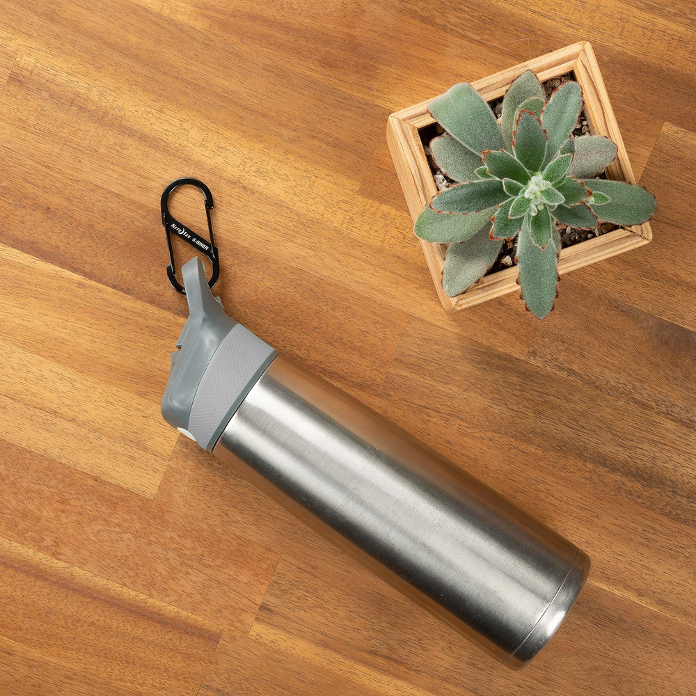 Nite Ize S-Biner attached to a tool belt for quick access to gear