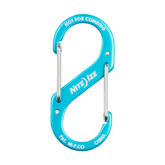 Nite Ize S-Biner blue lightweight aluminum construction offers durable everyday carry.