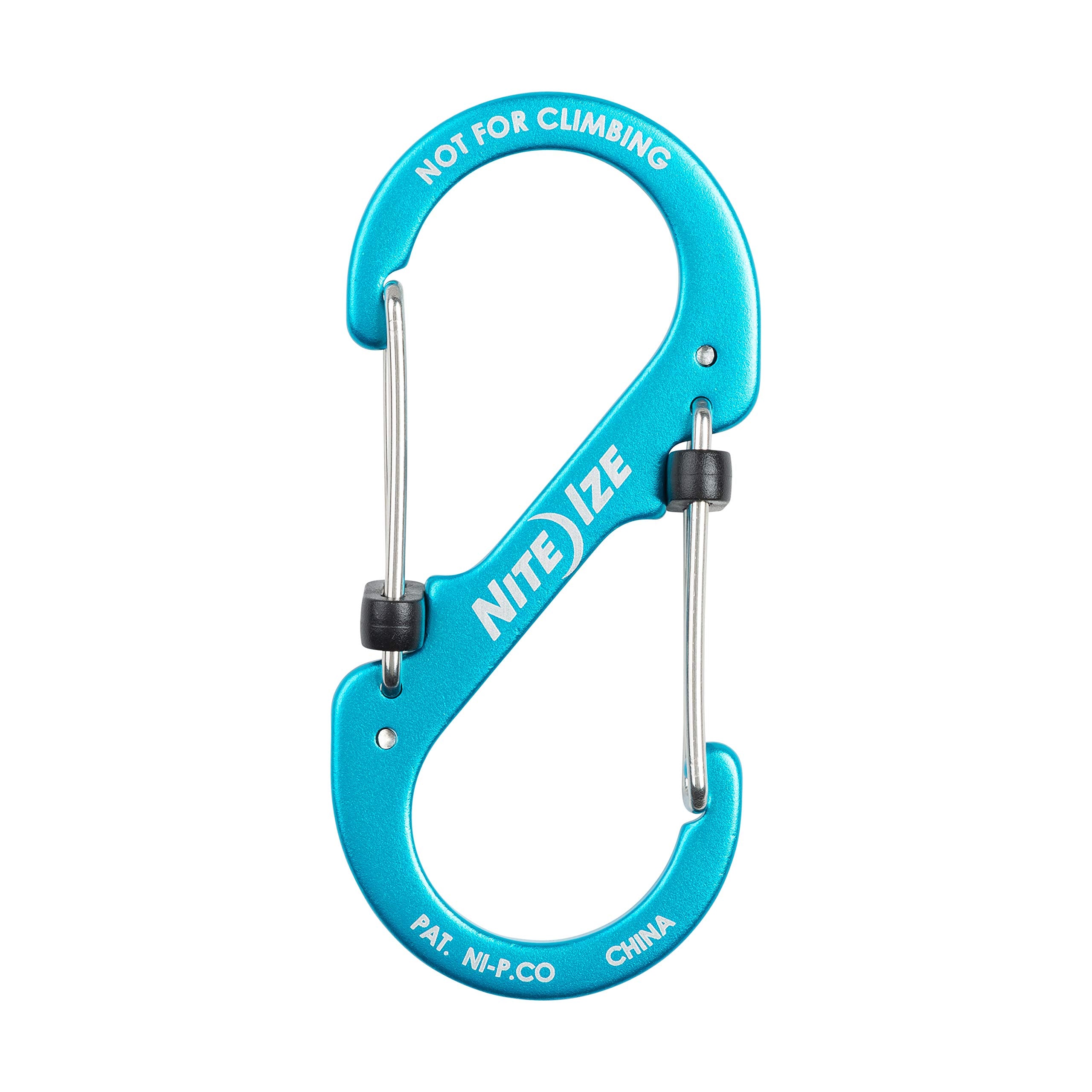 Nite Ize Size-4 S-Biner SlideLock blue with keys demonstrates everyday use