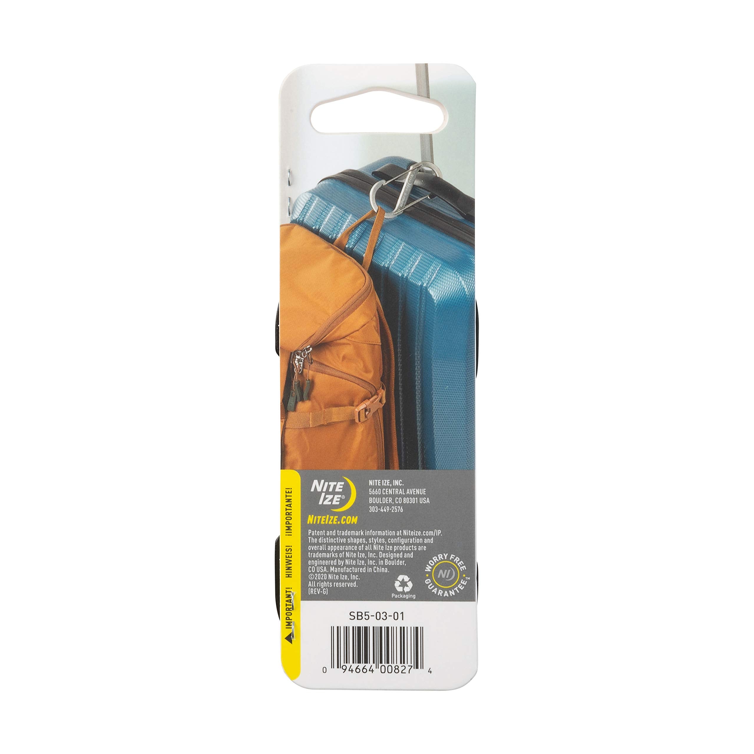 Nite Ize Size-5 S-Biner stainless steel build resists wear over time