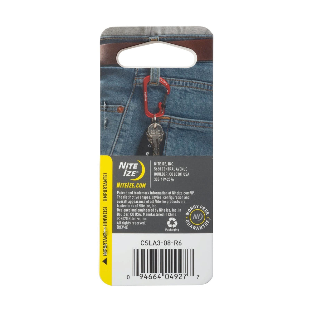 Nite Ize SlideLock carabiner olive color stands out subtly