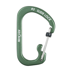 Nite Ize SlideLock carabiner olive size3 in pocket for everyday use