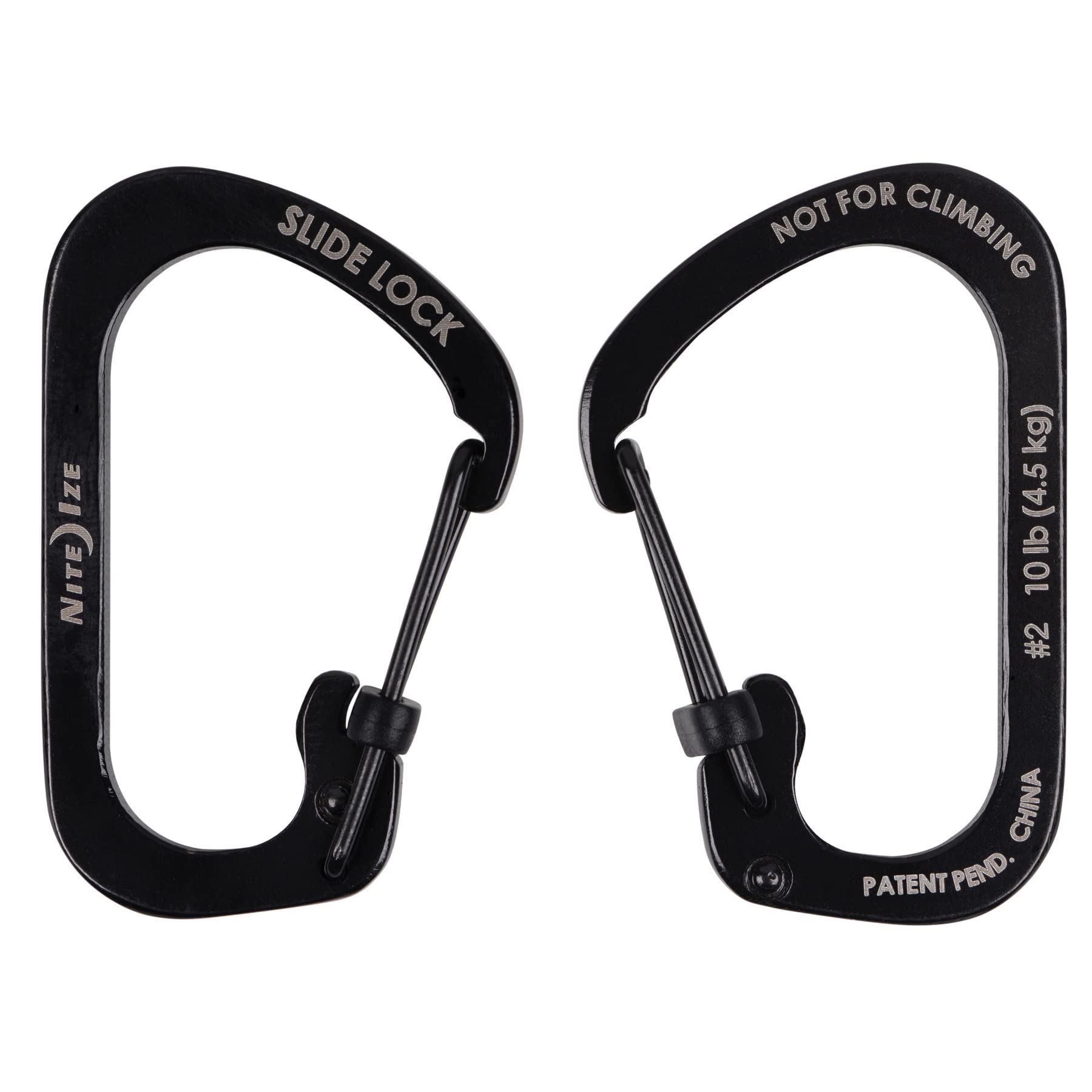 Compact flat-profile SlideLock shown in side view for pocket-friendly carry