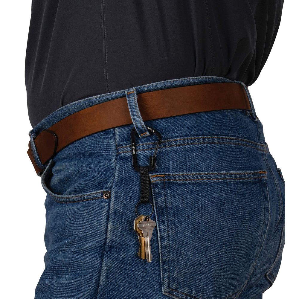 Lockable gate helps keep keys secure while on the go