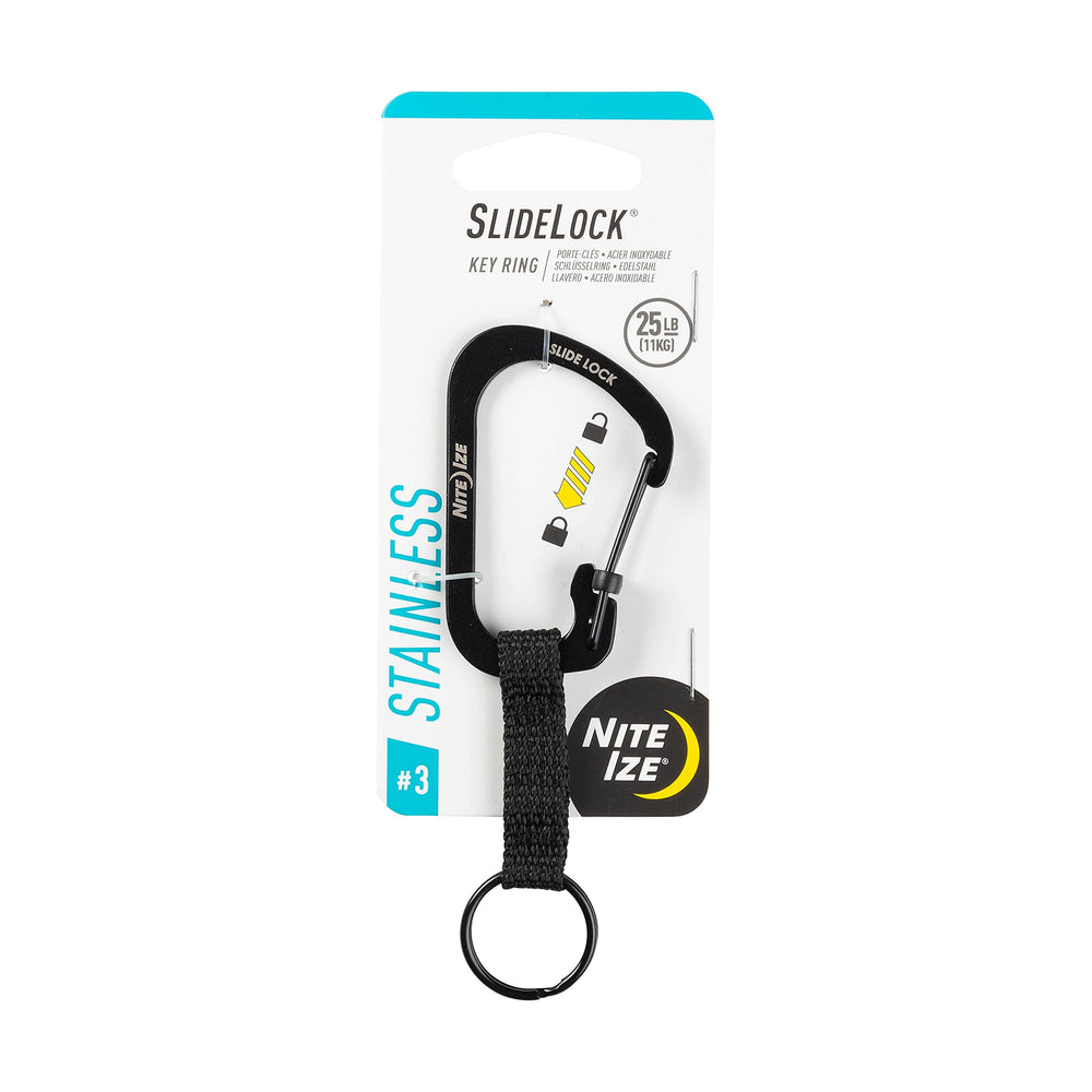 Nite Ize SlideLock ring key with locking carabiner for secure everyday use