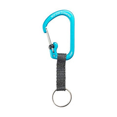 Slim-line carabiner profile lies flat in your pocket.